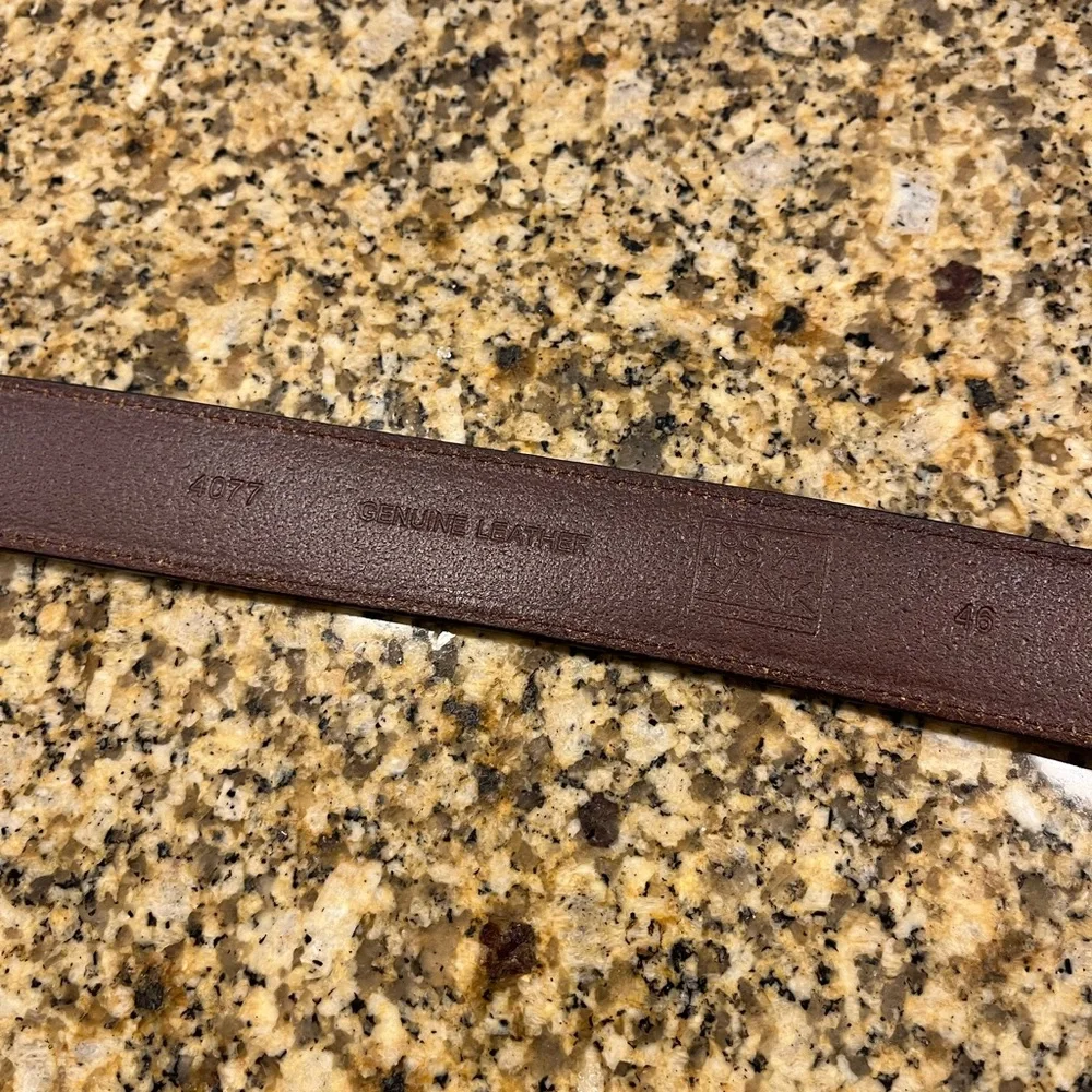 Jos. A. Bank Brown Leather Belt Mens Size 46